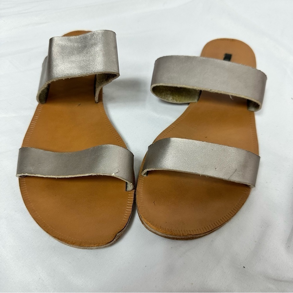 Forever21 Silver Straps Sandals in Size 7